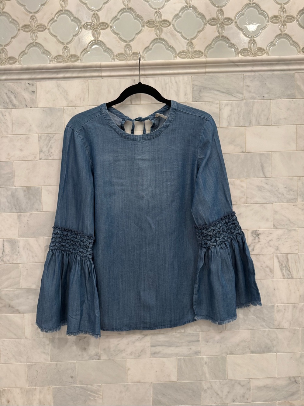 Altar’d State braided denim blouse